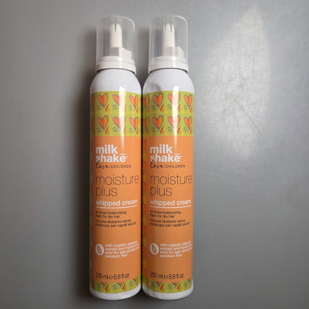 Milk Shake Moisture Plus Whipped Cream Leave-In Foam for Dry Hair 6.8oz Each 2pk